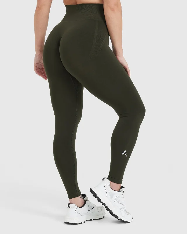 Effortless Seamless Leggings | Khaki